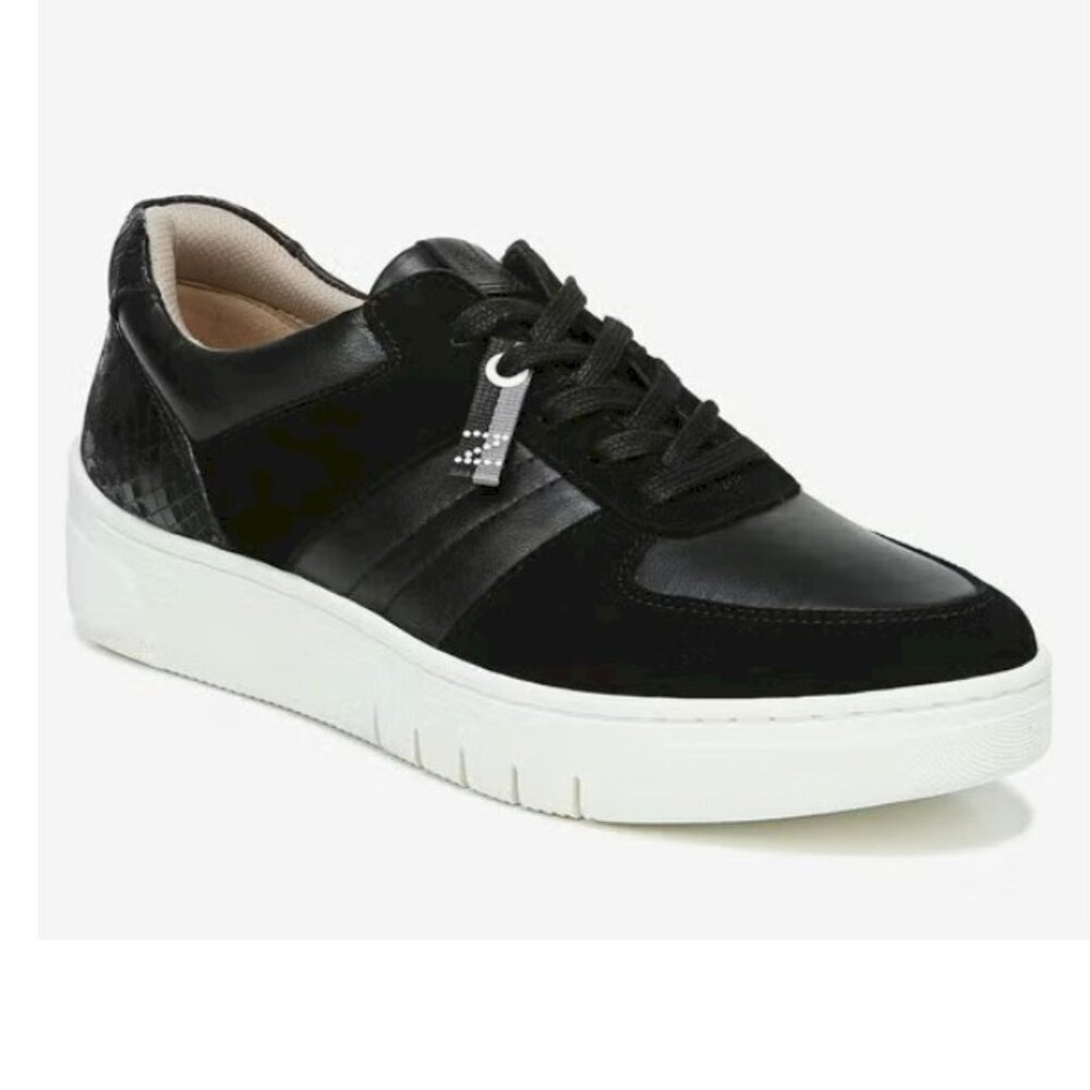 Naturalizer Black Hadley Lace-Up Sneakers Women's Size 10Wide New in Box